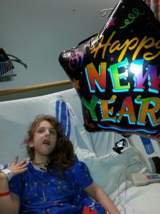 Sara says "Happy New Year!" in 2014